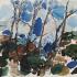 Gustav Hessing, Landschaft mit Bäumen, 1959 © Leopold Museum, Wien, Inv. 2800