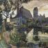 Oskar Laske, Die Stadtmühle in Dinkelsbühl, 1922 © Privatbesitz