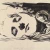 KOLOMAN MOSER, Allegorischer Frauenkopf. Bildnisstudie für die Umschlagvignette der 1. Gründermappe von »Ver Sacrum«, 1898/99 © Leopold Museum, Wien, Inv. 2720
