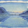 FERDINAND HODLER, Lake Thun with symmetrical reflection | 1909 © Musée d'art et d'histoire, Geneva, Photo: Bettina Jacot-Descombes