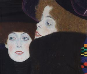 GUSTAV KLIMT | Friends I (Sisters) | 1907 © Klimt-Foundation, Vienna | Photo: Klimt-Foundation, Vienna