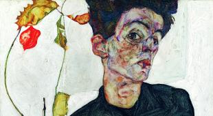 Egon Schiele, Selbstporträt mit Lampionfrüchten, 1912 © Leopold Museum, Inv. 453