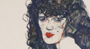 Egon Schiele, Bildnis einer Frau mit schwarzem Haar, 1914 © Privatbesitz