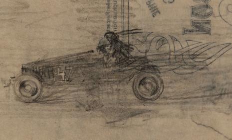 Egon Schiele, Zwei Rennautos, 1906 © Leopold Museum, Inv. 2324 Egon Schiele, Zwei Rennautos, 1906 © Leopold Museum, Inv. 2324