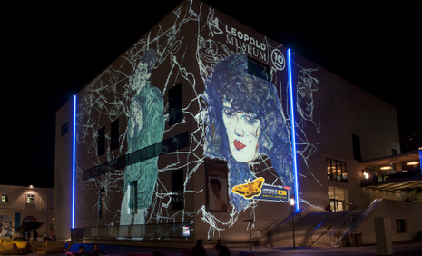 Lange Nacht der Museen 2011 © Leopold Museum, Lichttapete