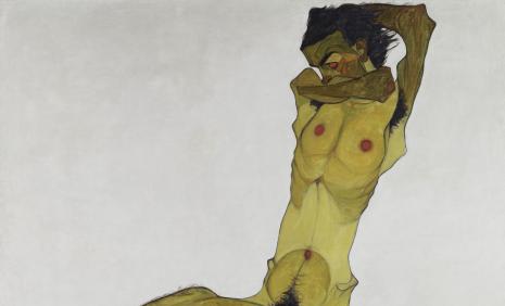Egon Schiele, Seated Male Nude (Self-Portrait) © Leopold Museum, Vienna, Inv. 465