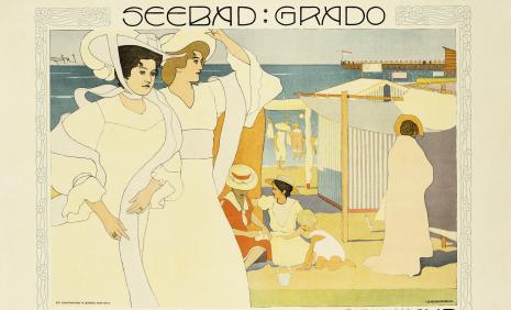 Josef Maria Auchentaller, Plakat Seebad Grado, 1906 © Leopold Museum