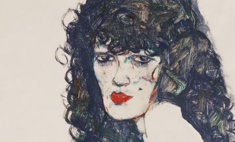 Egon Schiele, Portrait of a Woman with Black Hair, 1914 © Private Collection Egon Schiele, Portrait of a Woman with Black Hair, 1914 © Private Collection