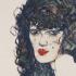 Egon Schiele, Bildnis einer Frau mit schwarzem Haar, 1914 © Privatbesitz Egon Schiele, Bildnis einer Frau mit schwarzem Haar, 1914 © Privatbesitz