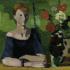 Hans Böhler, Sitzende mit Blumen, 1927 © Leopold Museum, Wien, Inv. 612