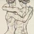 Egon Schiele, Sich umarmende Mädchenakte, 1914 © Leopold Museum, Wien, Inv. 1426