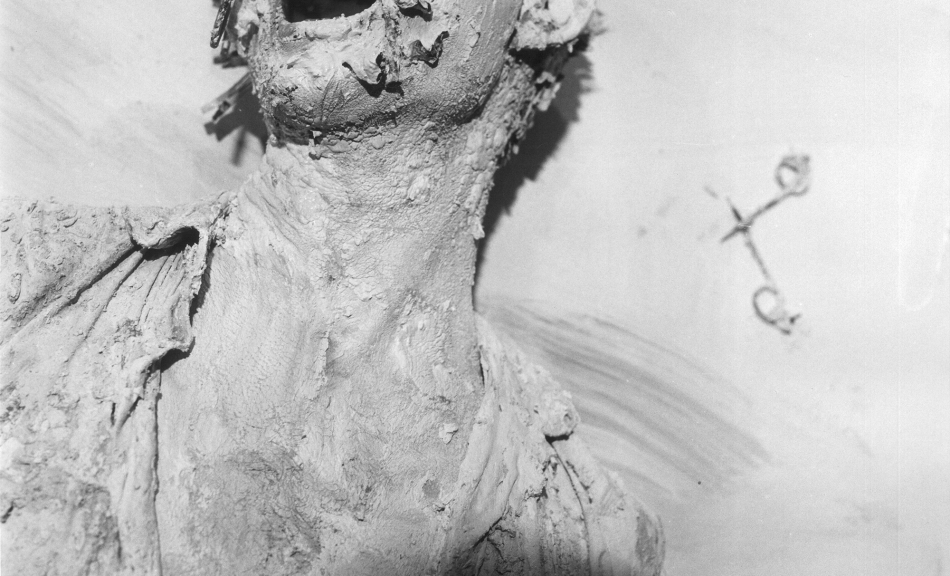 Günter Brus, Selbstverstümmelung I, Aktion, Perinetkeller, Wien, Foto: Siegfried Klein (Khasaq), 1965 © Privatbesitz | Private Collection, Foto | Photo: Siegfried Klein