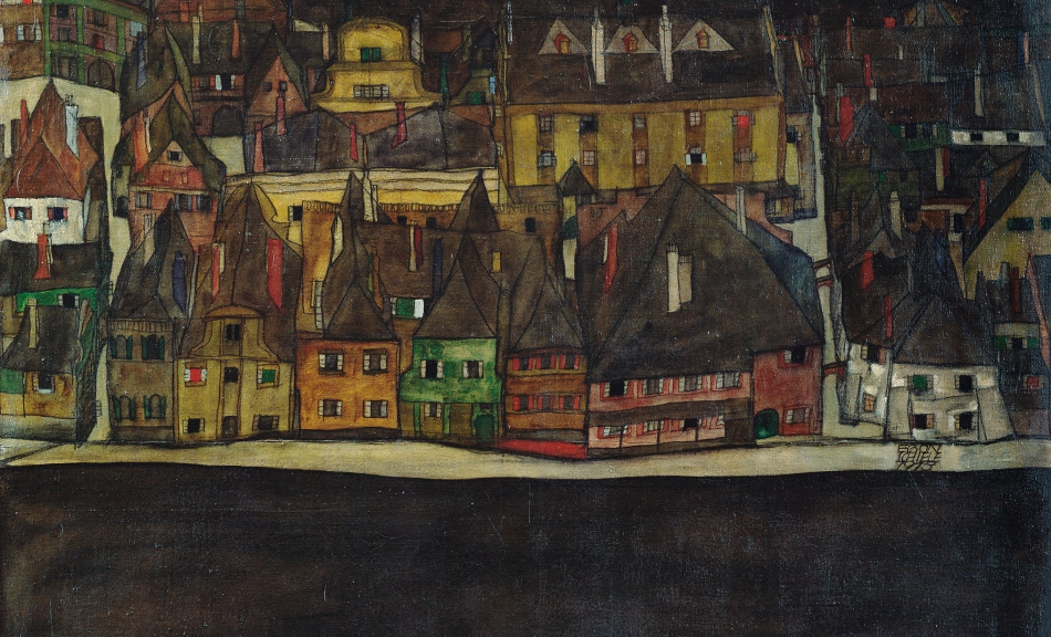 EGON SCHIELE, The Small Town III, 1913 © Leopold Museum, Vienna Photo: Leopold Museum, Vienna/Manfred Thumberger