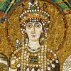 Mosaik Segment der Theodora (Detail), Ravenna/San Vitale, ca. 540 v. Chr., Kopie 1950er Jahre © Theodora mosaic segment (detail), Ravenna/San Vitale, c. 540 bc, copie 1950s