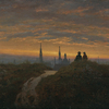 Carl Gustav Carus, Blick auf Dresden bei Sonnenuntergang, um 1822 © Kunstsammlungen Chemnitz