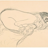 Female Semi-Nude from the Right in Kneeling-Cowering Position. Study for »Leda«, 1913/14 © Leopold Museum, Vienna, Inv. 1375