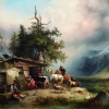 FRIEDRICH GAUERMANN, Heimkehr vor dem Gewitter, 1845 © Leopold Museum, Wien | Vienna/Manfred Thumberger