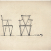 JOSEF HOFFMANN, Draft for an armchair with triangular shape, c. 1905 © Leopold Museum, Inv. 1190