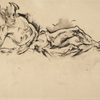 HERBERT BOECKL, Female Nude, Reclining. Study for the painting »Reclining Female Nude (White Nude)«, 1919 © Leopold Museum, Vienna © Herbert Boeckl-Nachlass, Wien