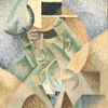 Gino Severini, Selbstbildnis mit Strohhut, 1913, Kunsthaus Zürich, Sammlung Johanna und Walter L. Wolf © Bildrecht, Wien 2014