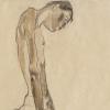 Egon Schiele, Stehender Jüngling gebeugt, 1910 © Leopold Privatsammlung