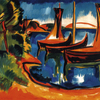 Karl Schmidt-Rottluff, Boote am Wasser (Boote im Hafen), 1913 © Courtesy of Osthaus Museum Hagen & Institut für Kulturaustausch, Tübingen © Bildrecht, Wien 2015