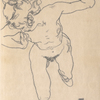 Egon Schiele, Liegende (»Stürzende«) mit langem Haar | 1917 © Leopold Privatsammlung