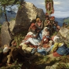 Ferdinand Georg Waldmüller, The Interrupted Pilgrimage ("The Sick Pilgrim"), 1858 © Leopold Museum, Vienna, Inv. 481