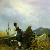 CARL SPITZWEG, Sennerin und Mönch, 1838 © Museum Georg Schäfer, Schweinfurt Foto | Photo: Museum Georg Schäfer, Schweinfurt