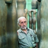 Joannis Avramidis between Band Figures in the artist’s studio courtyard, 2012 © Photo: Robert Newald