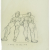 Anton Kolig, Zwei am Rücken liegende männliche Akte, 1939, Privatbesitz/Foto: Leopold Museum, Wien/Manfred Thumberger © Bildrecht, Wien 2017
