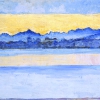 Ferdinand Hodler, Genfersee mit Mont-Blanc am frühen Morgen (Oktober), 1917 © Musées d’art et d’histoire, Genf, Foto: Musées d’art et d’histoire, Ville de Genève/Bettina ­Jacot-­Descombes