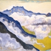 Ferdinand Hodler, Die Dents du Midi von Caux aus, 1917 © Privatsammlung Tessin, Foto: Privatsammlung Schweiz