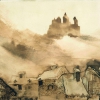 Victor Hugo, Burg und Schloss von Vianden im Mondschein, 1871, Maisons de Victor Hugo, Paris / Guernese © Foto: Maisons de Victor Hugo/Roger-Viollet