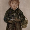 ANTON ROMAKO, Peasant Girl with Bread Basket and Alpine Flowers, 1877 © Leopold Museum, Vienna | Photo: Leopold Museum, Vienna