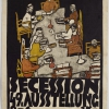 Egon Schiele, „Tafelrunde“. Plakat für die 49. Ausstellung der Wiener Secession, 1918 © Leopold Museum, Wien | Foto: Leopold Museum, Wien/Manfred Thumberger