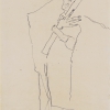Egon Schiele, SELBSTDARSTELLUNG MIT UMHANG, 1911 © Leopold Museum, Wien | Foto: Leopold Museum, Wien/Manfred Thumberger