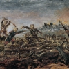 ANTON ROMAKO, DANSE MACABRE ON THE BATTLEFIELD IN FRONT OF BURNING RUINS, 1882/1885 © Belvedere, Vienna