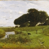 Rudolf Ribarz | Landschaft bei Dordrecht | um 1880 © Leopold Museum, Wien, Inv. 2096