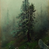 ANTON ROMAKO, Nebel im Hochgebirge (Fichte mit Flechten), 1877 © Leopold Museum, Wien | Vienna/Manfred Thumberger