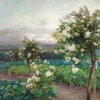 OLGA WISINGER-FLORIAN, Summer‘s Evening (Roses in Full Splendor), 1896 © Leopold Private Collection Photo: Leopold Museum, Vienna/Manfred Thumberger