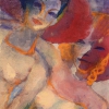 EMIL NOLDE , Sommergäste, 1938–1945 © Fondazione Gabriele e Anna Braglia, Lugano, Foto: Christoph Münstermann © Nolde Stiftung Seebüll