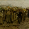 AUGUST VON PETTENKOFEN, Markt im Regen, um 1880 © Leopold Museum, Wien | Vienna/Manfred Thumberger