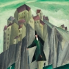 LYONEL FEININGER, Man in Front of a Tall Cliff, 1913 © Fondazione Gabriele e Anna Braglia, Lugano, Photo: Christoph Münstermann © Bildrecht Wien, 2019