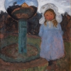 PAULA MODERSOHN-BECKER, Elsbeth in the Garden with a Glass Ball, c. 1902 © Renate und Friedrich Johenning Stiftung, Photo: Linda Inconi-Jansen