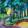 MAX PECHSTEIN, The Yellow House: Forest Exit with Midsummer Dune, 1919 © Fondazione Gabriele e Anna Braglia, Lugano, Photo: Christoph Münstermann © Pechstein–Hamburg/Tökendorf/Bildrecht Wien, 2019