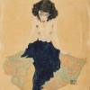 Erwin Dominik Osen, Sitting Semi-Nude (probably the dancer Moa Mandu), 1912 © Private Collection NRW, Photo: Leopold Museum, Vienna/Manfred Thumberger
