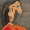 Pablo Picasso, Le corsage orange – Dora Maar, 21.04.1940 © Sammlung Würth, Inv. 3034 Foto: Volker Naumann, Schönaich © Succession Picasso/Bildrecht Wien, 2021
