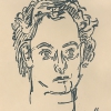 OSKAR KOKOSCHKA, Mechtilde Fürstin von Lichnowsky, geb. Gräfin von und zu Arco-Zinneberg (1879–1958). Blatt aus der Serie Menschenköpfe, 1916 © Leopold Museum, Wien – Schenkung Helmut Klewan, Foto: Sammlung Klewan © Fondation Oskar Kokoschka/ Bildrecht, Wien 2021