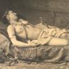 Otto Schmidt, Akt [nach Hans Makarts „Der Tod der Kleopatra“],  um 1878 © Albertina, Wien, Foto: Albertina, Wien